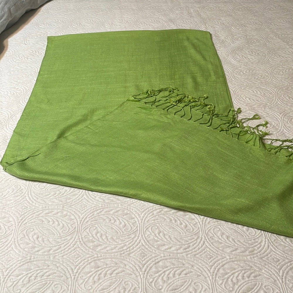 Green scarf
